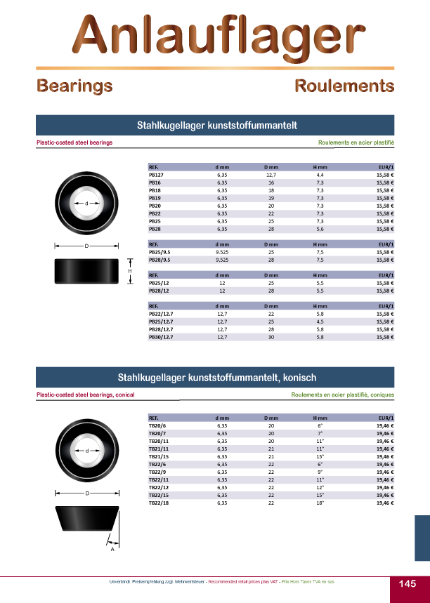 Titman Katalog 2025 Anlauflager Seite 01