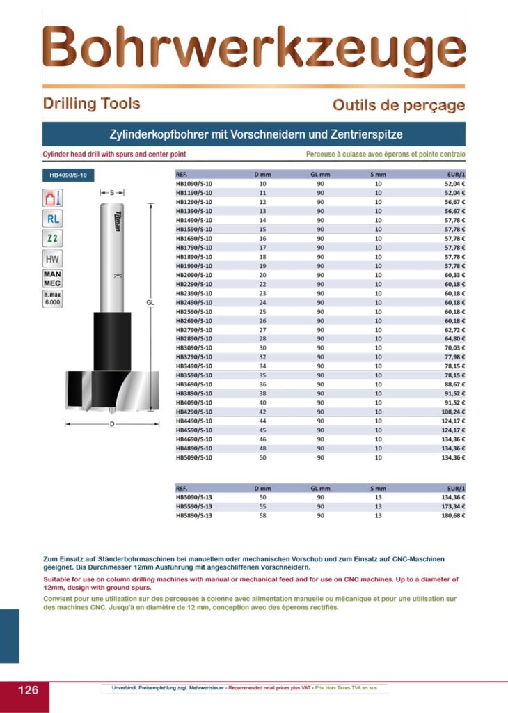 titman katalog 2023 bohrwerkzeuge seite 01