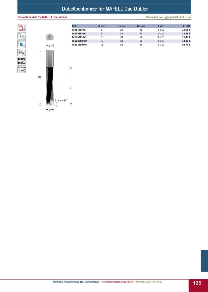 titman katalog 2023 bohrwerkzeuge seite 10