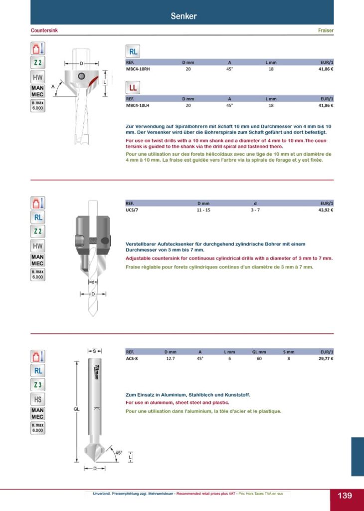 titman katalog 2023 bohrwerkzeuge seite 14