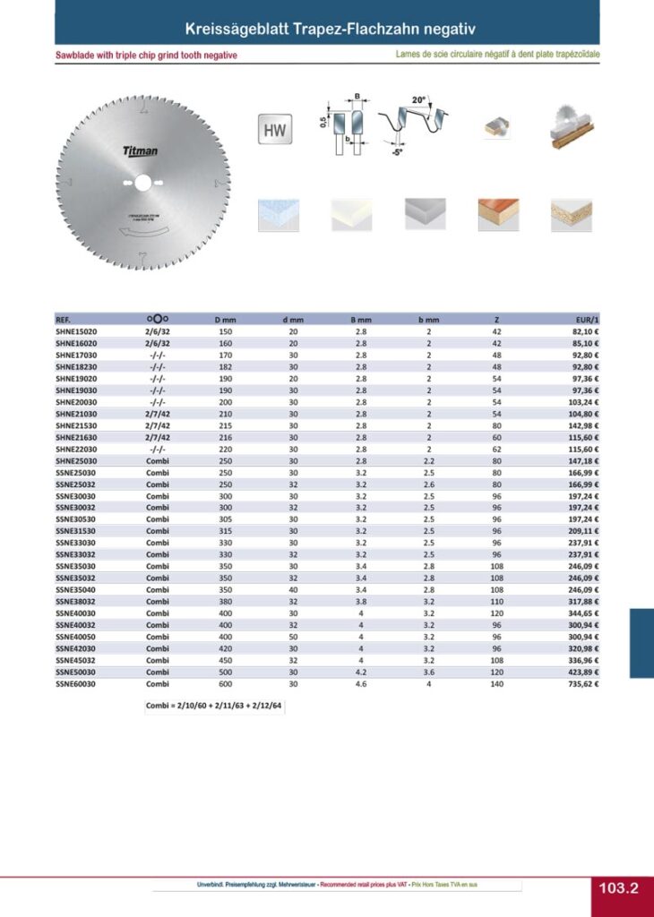 titman katalog 2023 kreissaegeblaetter seite 02