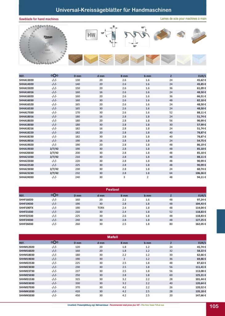 titman katalog 2023 kreissaegeblaetter seite 04