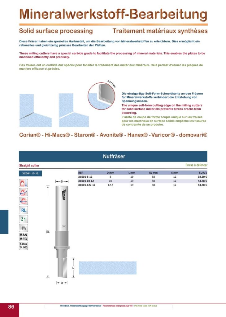 titman katalog 2023 mineralwerkstoff bearbeitung seite 01