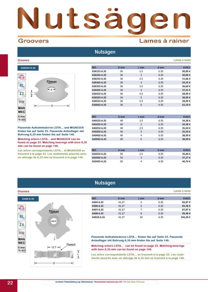 titman katalog 2023 nutsaegen seite 01