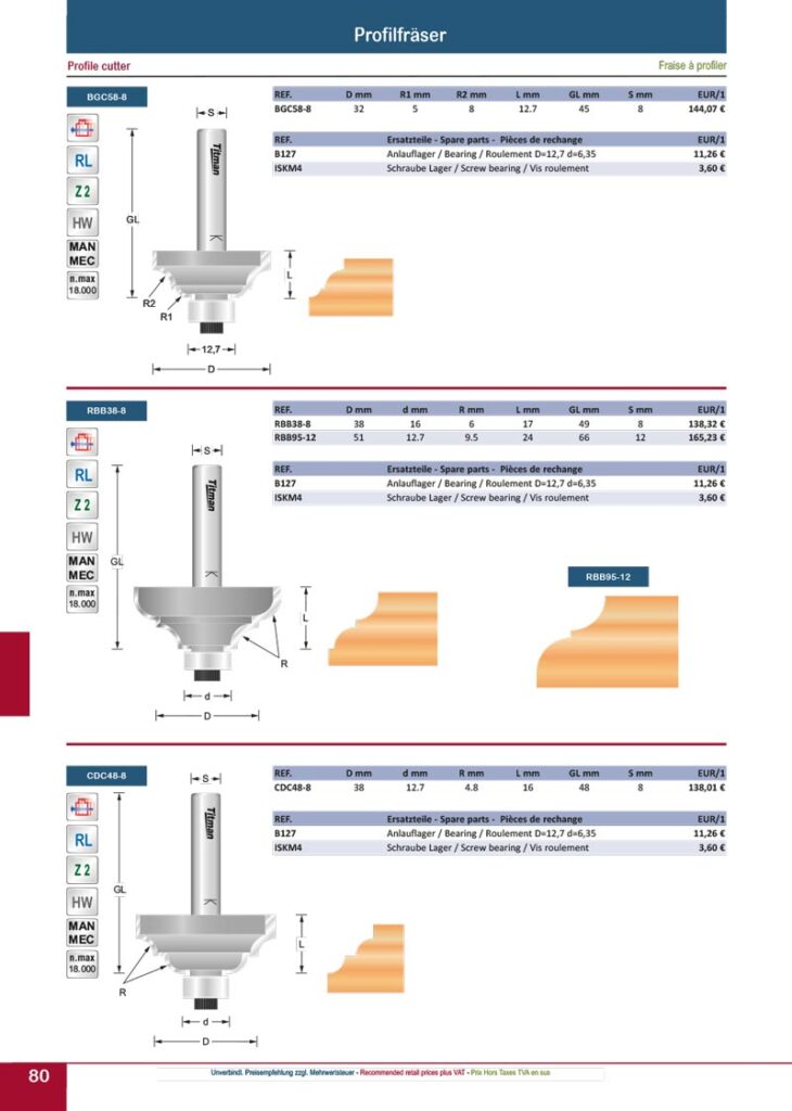 titman katalog 2023 profilfraeser seite 03