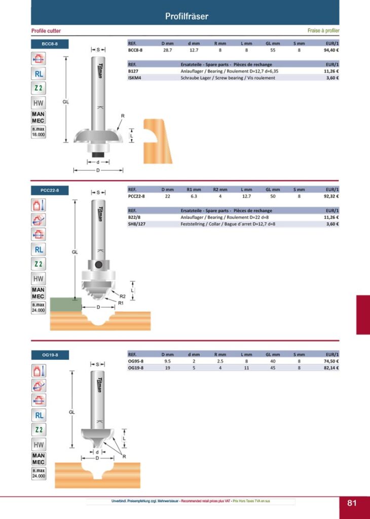 titman katalog 2023 profilfraeser seite 04